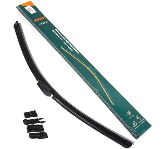 Щетка стеклоочистителя бескаркасная DINWARD 575 мм (23) (5 адаптеров) 746611v