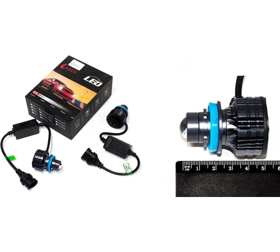 Лампа светодиодная DINWARD Н11 12-24V 6500K NOVA-PRO/ (к-т=2шт) (линза) с кулером 746345v