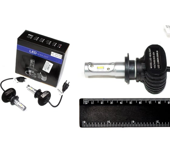 Лампа светодиодная DINWARD Н7 12-36V 6000K 5000 Lm NOVA-PRO/ в кор. (к-т=2шт) пассивная система охлаждения 746350v