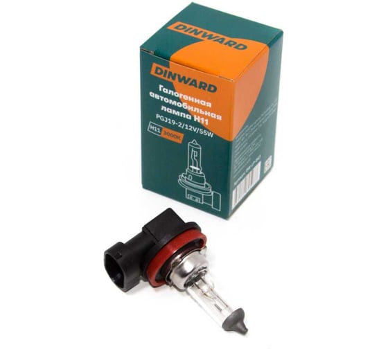 Лампа DINWARD H11 12 V 55 Platinum White PGJ19-2 746212v