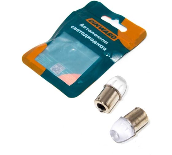 Лампа DINWARD светодиод 12-21 (стоп, габарит) бел. 3SMD (1156) в колбе BA15s (к-т=2шт) 746269v