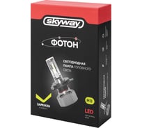 Автолампа диод SKYWAY H11 PGJ19-2 12 В 18 Вт 3600 Лм ФОТОН V2 6000К/3000К Белая/Желтая двухрежимная, 2 шт S08701056
