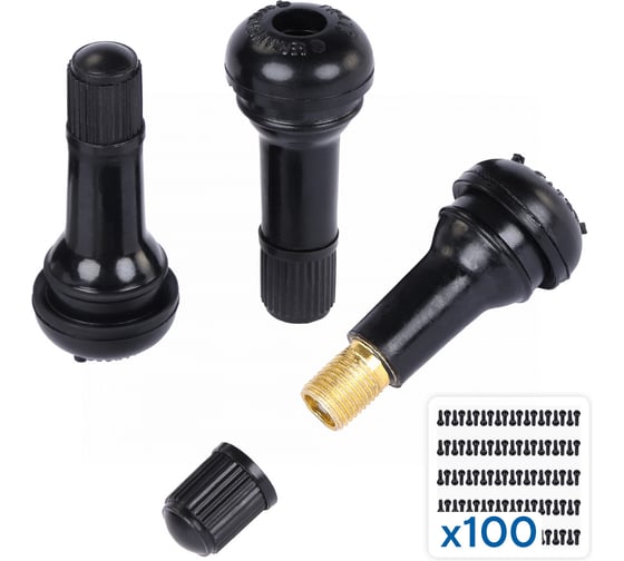 Вентиль для бескамерных шин NORDBERG, 100 шт, TR413