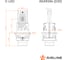 Лампа светодиодная AIRLINE D2S D-LED, 42Вт, 9000Лм (4500Лм x 2), 6500К (Белый), 12В, комплект 2 шт. AEAR246 2