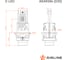 Лампа светодиодная AIRLINE D2S D-LED, 42Вт, 9000Лм (4500Лм x 2), 6500К (Белый), 12В, комплект 2 шт. AEAR246 10
