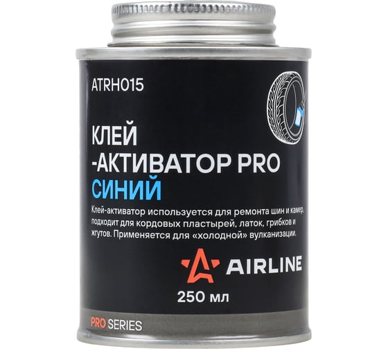 Клей-активатор для ремонта шин и камер Airline PRO банка с кистью, 250 мл ATRH015