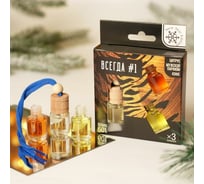 Набор ароматизаторов Luazon Всегда номер 1, цитрус, мужской парфюм, кофе, 3 шт. 6629004