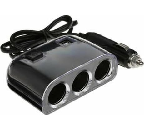 Разветвитель прикуривателя Pro Legend 3 гнезда + 2 USB PL9472
