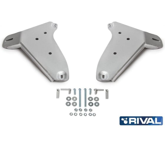 Защита передних рычагов + комплект крепежа Rival алюминий, Volkswagen Amarok2016-, V-2.0d; 3.0d; полный привод/Volkswagen Amarok 2010-2016, V-2.0d 333.5866.1.6