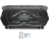 Защита картера + КПП + комплект крепежа Rival Алюминий,Citroen C5 Aircross;2024-;1,6;FWD;АКПП;Peugeot 4008;2024-;1,6;FWD;АКПП 333.1208.1