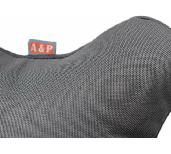 Автомобильная подушка-косточка под шею A&P маленькая, серый PKRM145