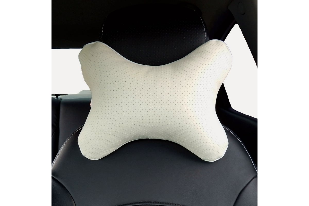 Автомобильная подушка-косточка под шею A&P большая, светло-бежевый ...