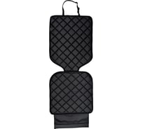 Коврик под детское автокресло A&P черный с черной прострочкой КАКР059