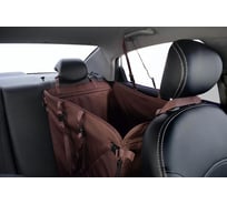 Автогамак для собак A&P Happy Dog Хэппи Дог на 1/3 заднего сиденья цвет коричневый AHDT048