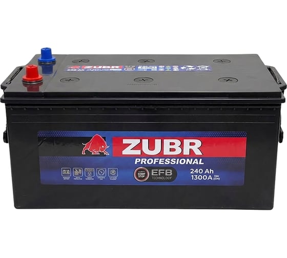 Аккумуляторная батарея ZUBR Professional EFB 240Ah R+ ZETC2404