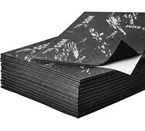 Самоклеящаяся пенорезина для авто BlackVibe 6 мм комплект 10 листов (0.42х0.33 м) шумоизоляция SGM SGM-BV-10