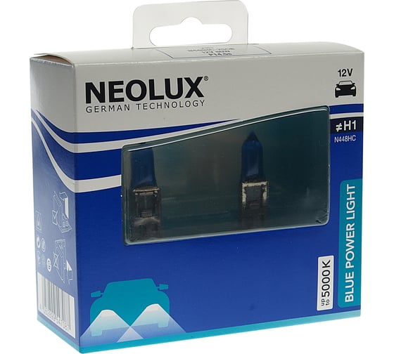 Автолампа H1 80 P14.5s BLUE POWER LIGHT 5000K бокс 2 шт 12V NEOLUX N448HC-2SCB 891468