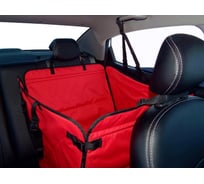 Автогамак для собак A&P Happy Dog Хэппи Дог цвет красный с черной окантовкой AHDP112