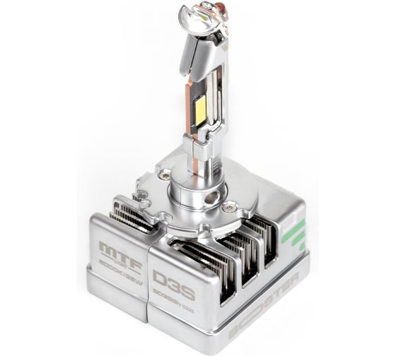 Светодиодные лампы MTF Light серия BOOSTER H-TYPE, D3S, 42V, 35W, 4500lm, 6000K, кулер, комплект BD1S6h