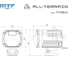 Светодиодные модули ближнего/дальнего света MTF Light серии ALL-TERRAIN, 12В, 40\60Вт, 6000К, IP65, 2шт. AT60K6 6