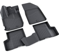 Коврики в салон MiLe Renault Kaptur I рестайлинг 2020-, полиуретан резина 3D 1040221