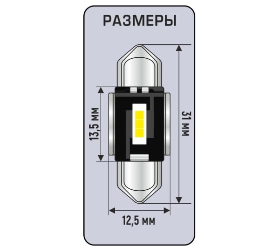 Автомобильная лампа Xenite Can 31 CSP, 280 Лм, 2 шт. 1009615