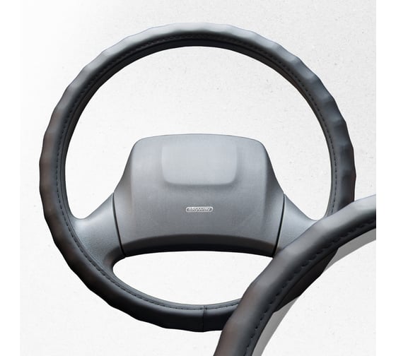 Оплетка SKYWAY экокожа M (37-39 см) Base Top-2 Черная S01102570