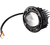 Фара светодиодная SKYWAY OFF ROAD 76*76*55мм круглая 12V/24V 15W 6000K 2 диода Дальний свет коробка S07202008