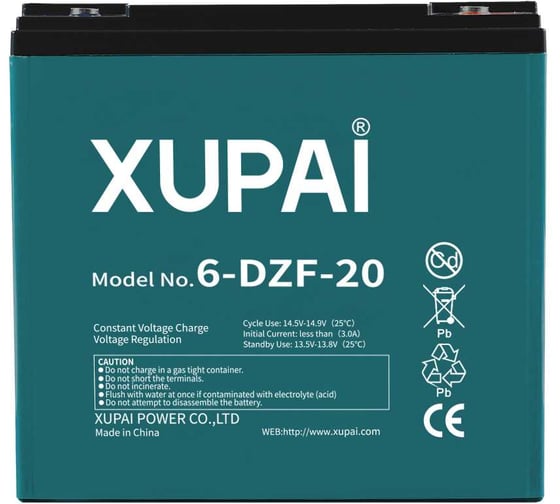 Тяговый аккумулятор NEO XUPAI 6-DZF-20 AGM 0620