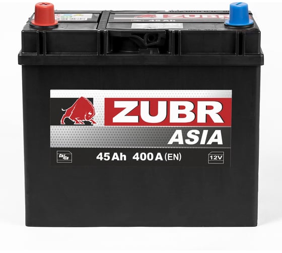 Аккумуляторная батарея ZUBR Ultra Asia 45Ah R+ (без борта) ZSA450