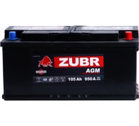 Аккумуляторная батарея ZUBR AGM (105 A/h), R+, Китай AGM VRL6 105(ZUBR)