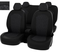 Чехлы PSV Toyota Rav4 IV 2012-2019 г. - черный/отстрочка белая (Loto) Статус 140179