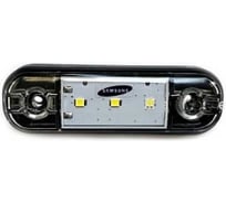 Фонарь контурный LED универсальный ТехАвтоСвет, 12–24 В, прозрачный, с прокладкой, Samsung, 1 шт 160-01-3LED