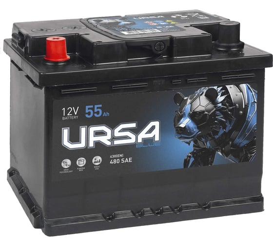 Аккумуляторная батарея URSA Blue 55Ah L+ UU551