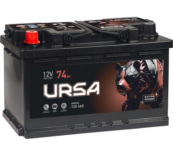 Аккумуляторная батарея URSA Extra power 74Ah L+ UE741