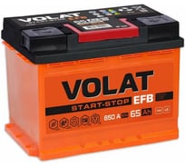 Аккумуляторная батарея VOLAT EFB 65Ah R+, Беларусь VPE650F