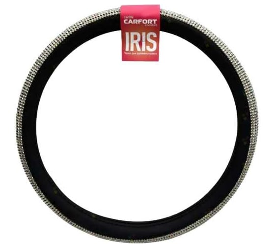 Оплетка Carfort Iris 12 черная кожа, темные кристаллы М 70962 1