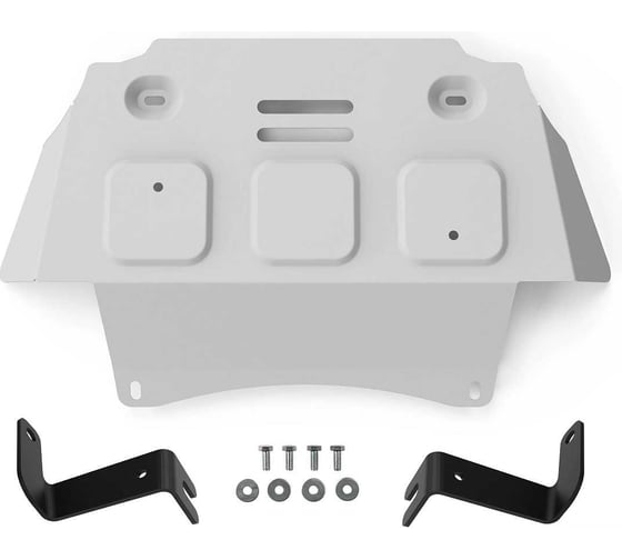 Защита картера + комплект крепежа Rival Алюминий, Chevrolet Niva;2002-2009;1,7;4WD;МКПП;Chevrolet Niva;2009-2020;1,7;4WD;МКПП;Lada Niva Travel;2020- 333.1021.2