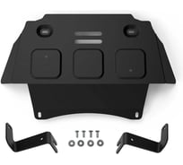 Защита картера + комплект крепежа Rival Сталь,Chevrolet Niva;2002-2009;1,7;4WD;МКПП;Chevrolet Niva;2009-2020;1,7;4WD;МКПП;Lada Niva Travel;2020-;1,7 222.1021.2