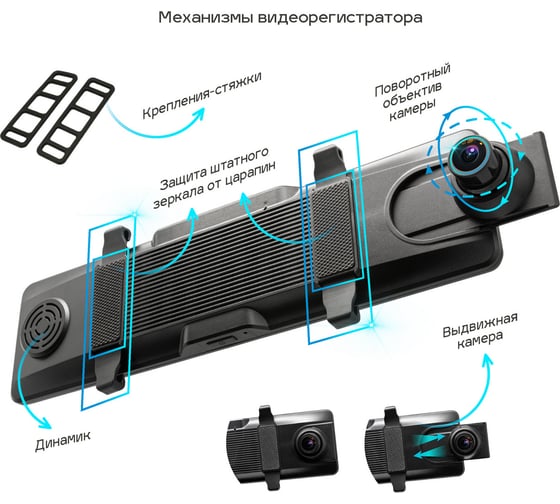 Видеорегистратор-зеркало TrendVision MR-4K TVMR4K