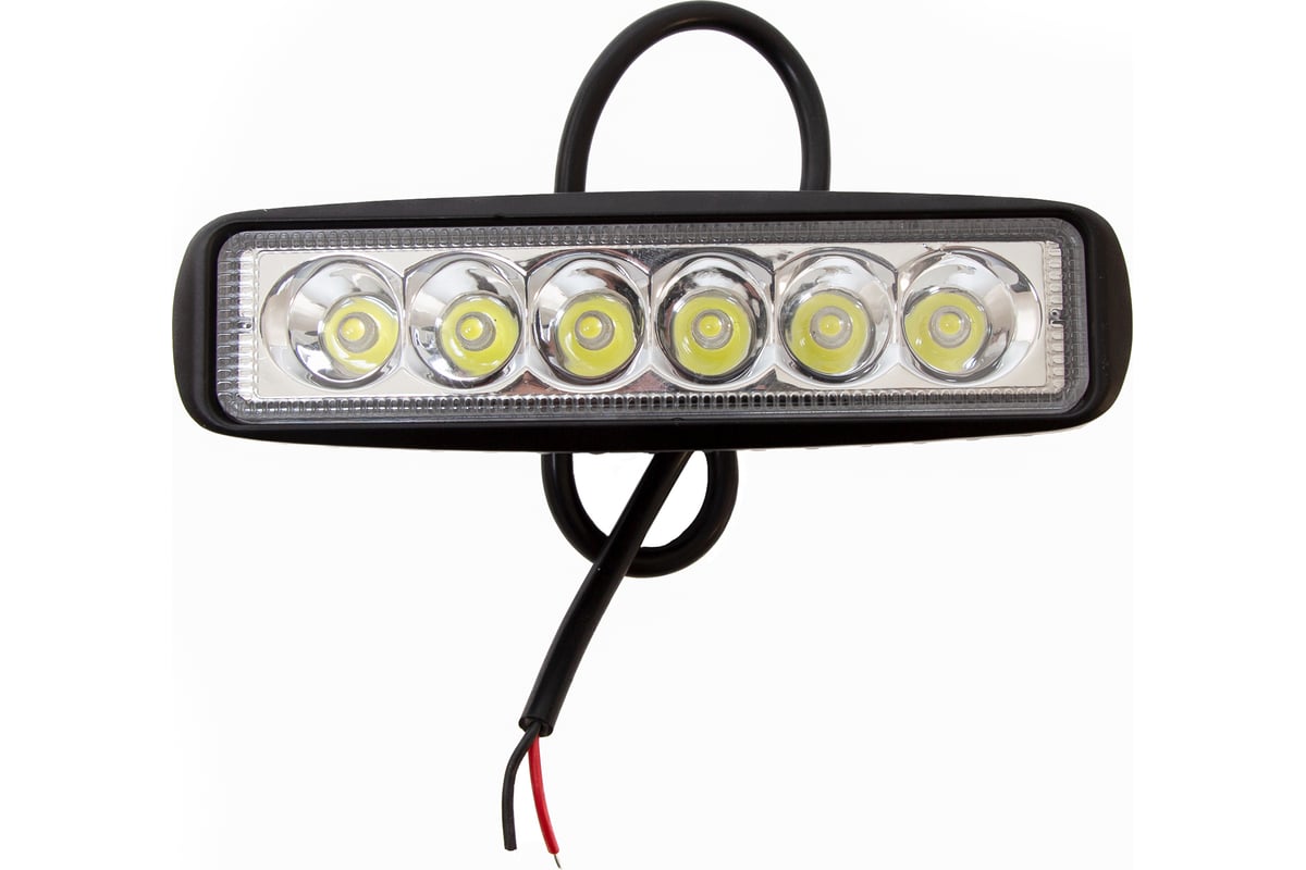 AVTOELECTRICA AE18RT-6LED-DRL-HC Фара Светодиодная Прямоуг. - Дневн. Ход. Огни 6 Диодов, Направл. Свет, 18w, 12/24v