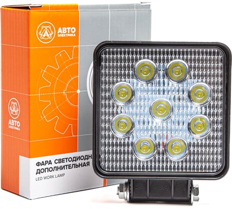 Фара рабочего света Автоэлектрика LED квадратная, рассеянный (ближний) свет 09.1880