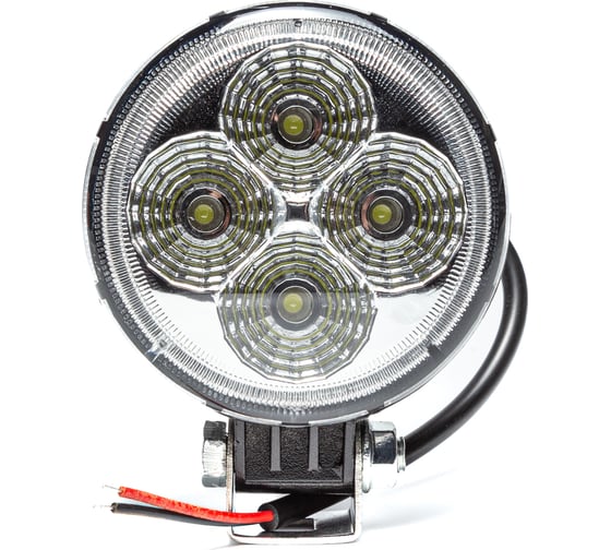 Фара рабочего света Автоэлектрика LED круглая, 4 светодиода, рассеянный (ближний) свет 09.1935