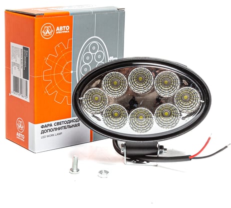 Фара рабочего света Автоэлектрика LED овальная, рассеянный (ближний) свет 09.2054