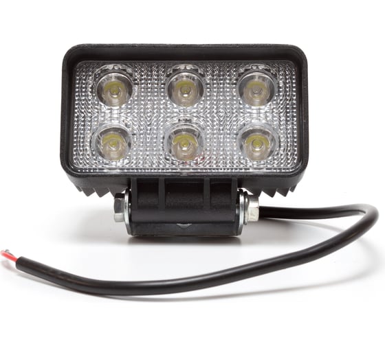 Фара рабочего света Автоэлектрика LED прямоугольная, направленный (дальний) AE18RT-6LED-HC