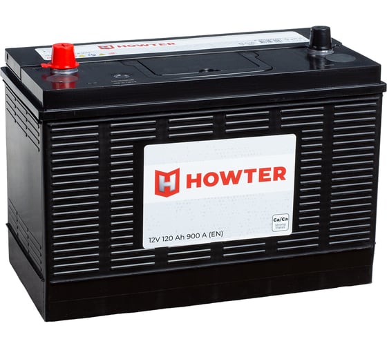 Аккумулятор Howter 120uni 900 А 330x173x240 (конус) 464490