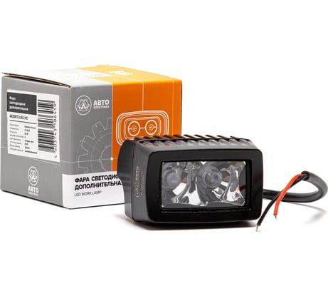 Фара рабочего света Автоэлектрика LED прямоугольная, направленный (дальний) свет 09.2018