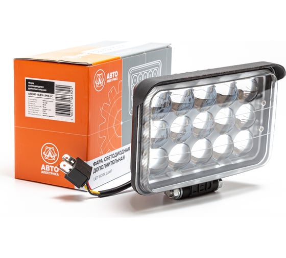 Фара рабочего света Автоэлектрика LED прямоугольная, направленный (дальний) свет 09.2063 1