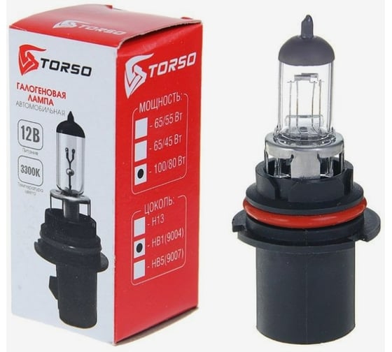 Галогенная лампа TORSO HB1, 3300 K, 12 В, 100/80 Вт 1066732