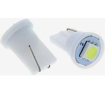 Светодиодная автолампа TORSO T10 W5W, габарит, 12 В, 1 SMD-5050, 2 шт., свет белый 1059201